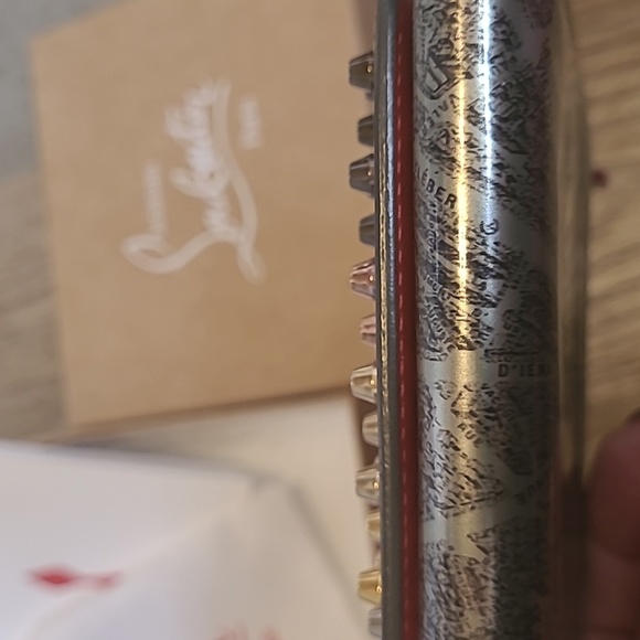 Fabulous Christian Louboutin multi color studs Paris Streets wallet giftable - Picture 6 of 15